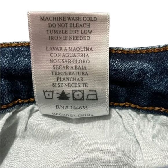 KanCan Frayed Hem Denim Skirt‎ Size 9/28 Dark wash - Picture 7 of 9